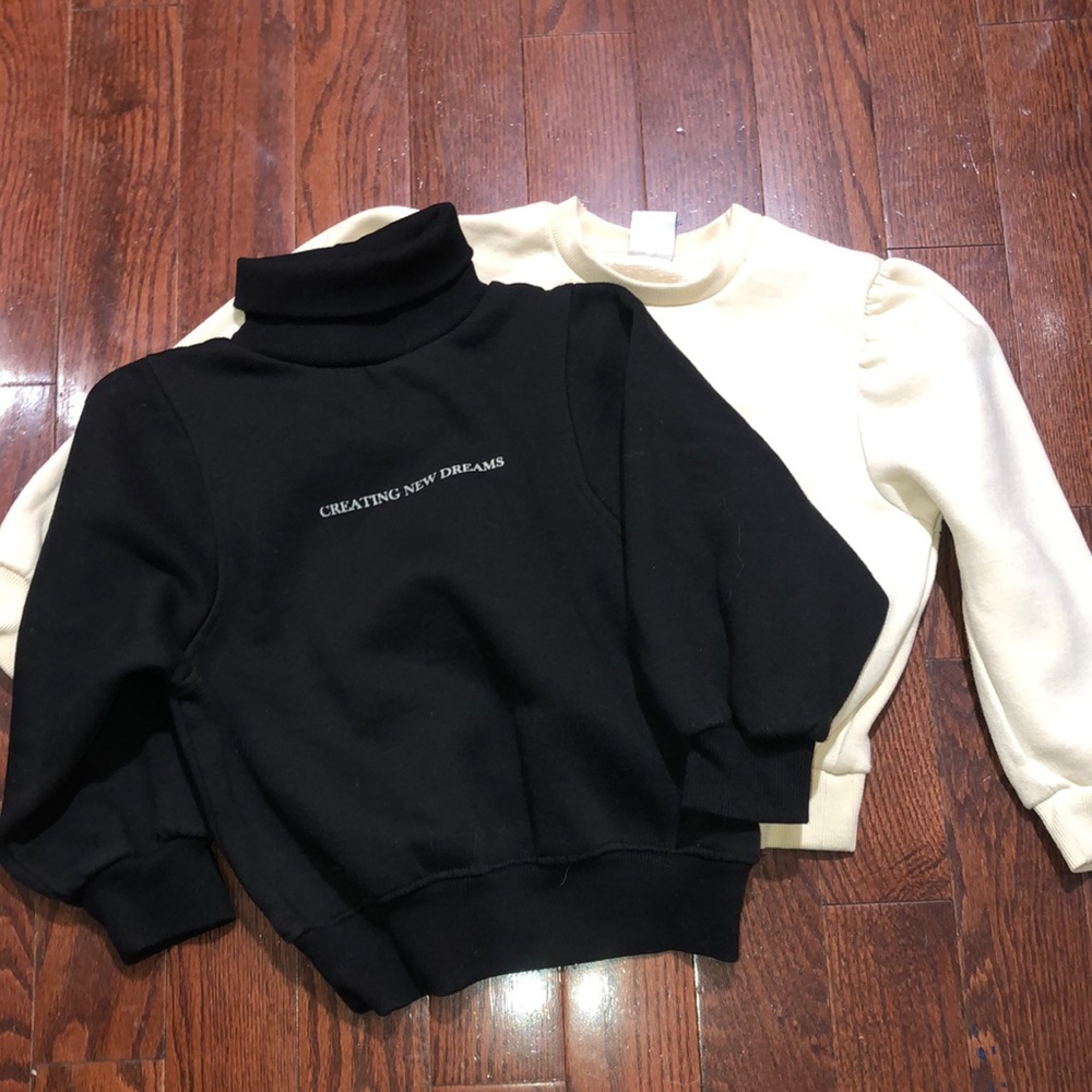 Two Zara girls sweatshirts size 7